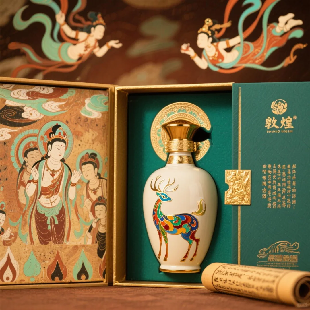 这哪是酒盒？分明是偷了敦煌的月光！