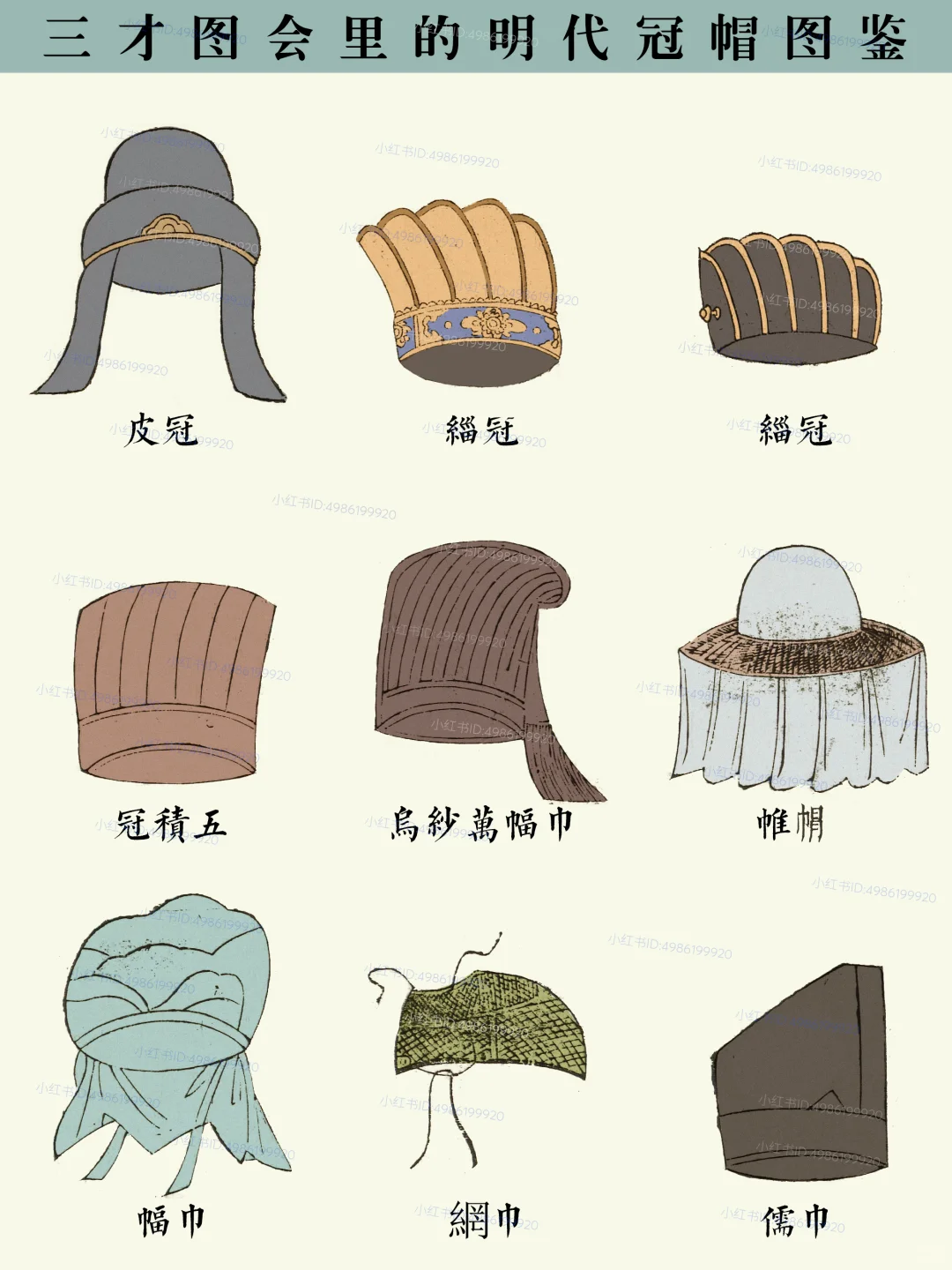 ⭕️梁冠到斗笠|揭秘古人如何用帽子玩转身份