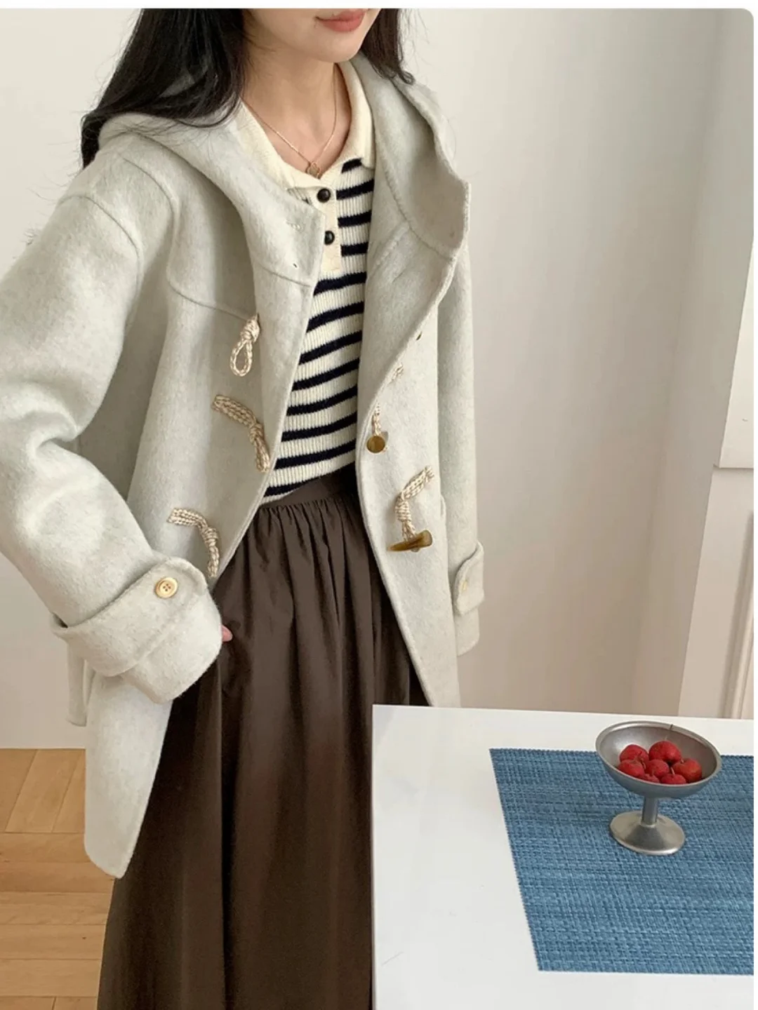 ?秋冬必备！韩版连帽大衣种草