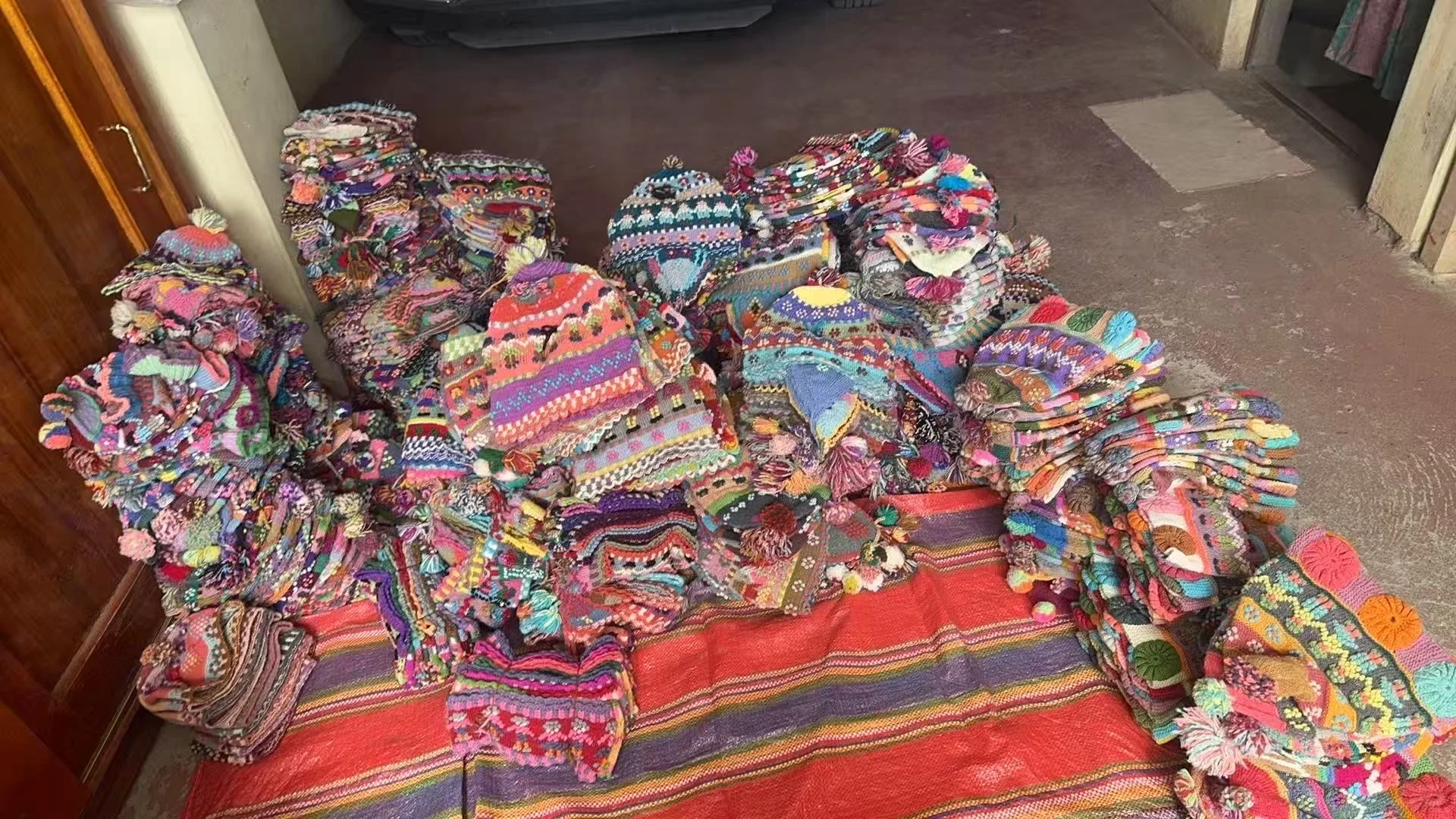 南美洲羊驼毛帽子批发源头货源