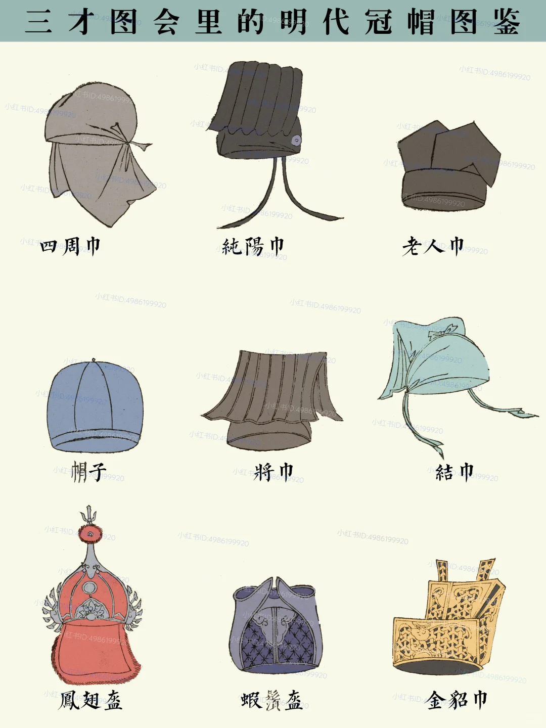 ⭕️梁冠到斗笠|揭秘古人如何用帽子玩转身份