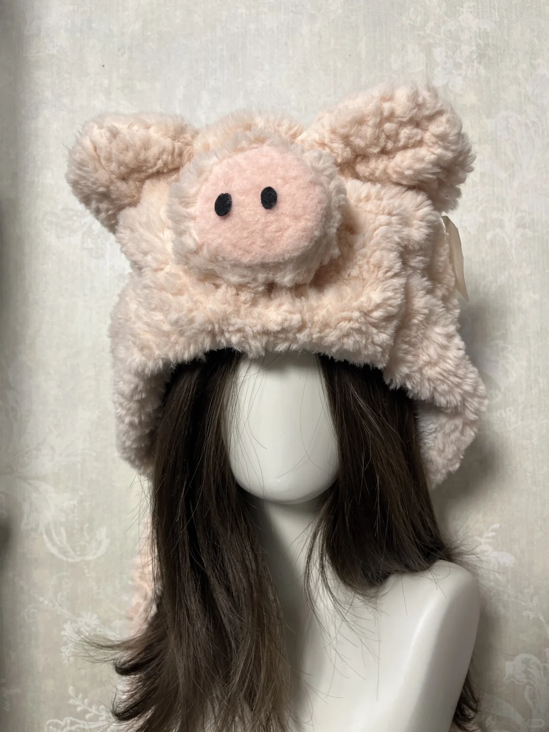 捡漏猪猪毛绒帽?