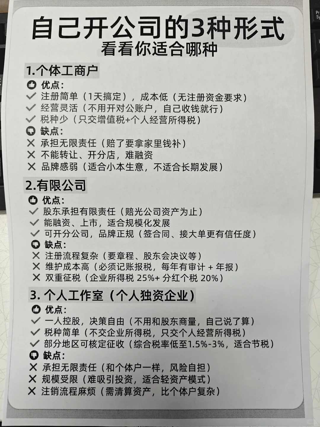 第一次开公司该怎么选择公司类型?