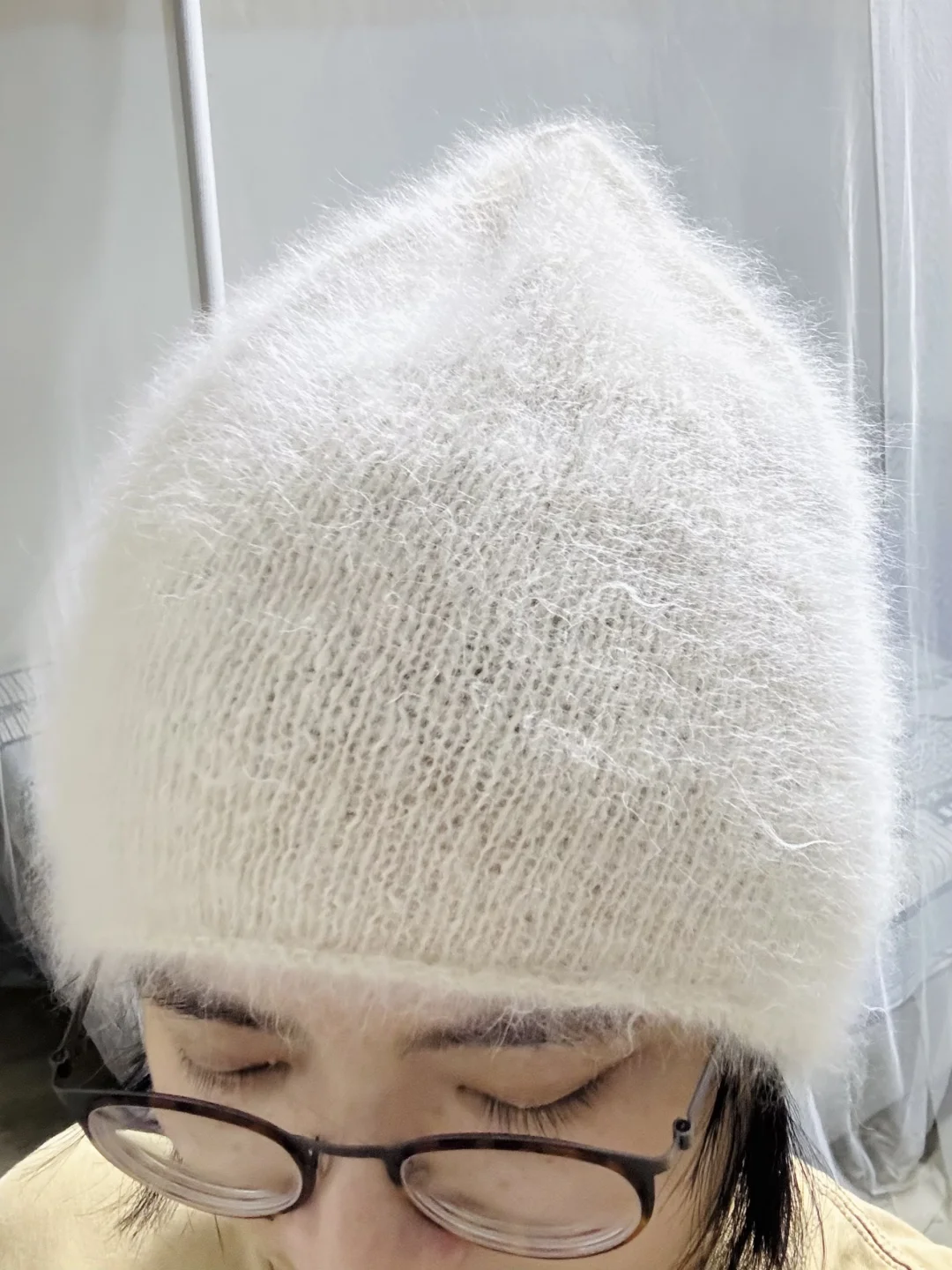 一顶绝无仅有的手纺狗绒帽子