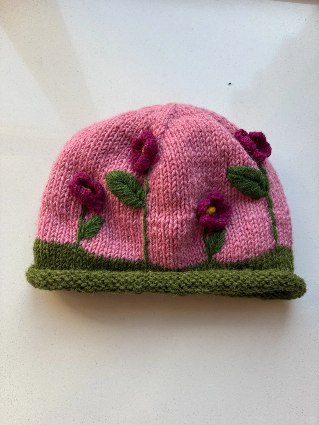 呐～帽子上开出了小花花