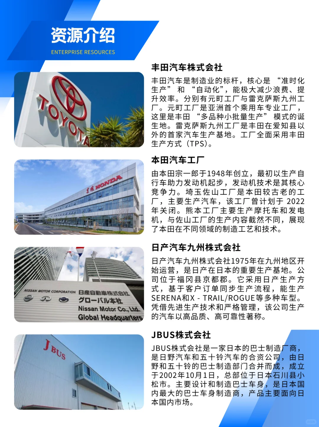 ?日本汽车行业考察必去的企业！