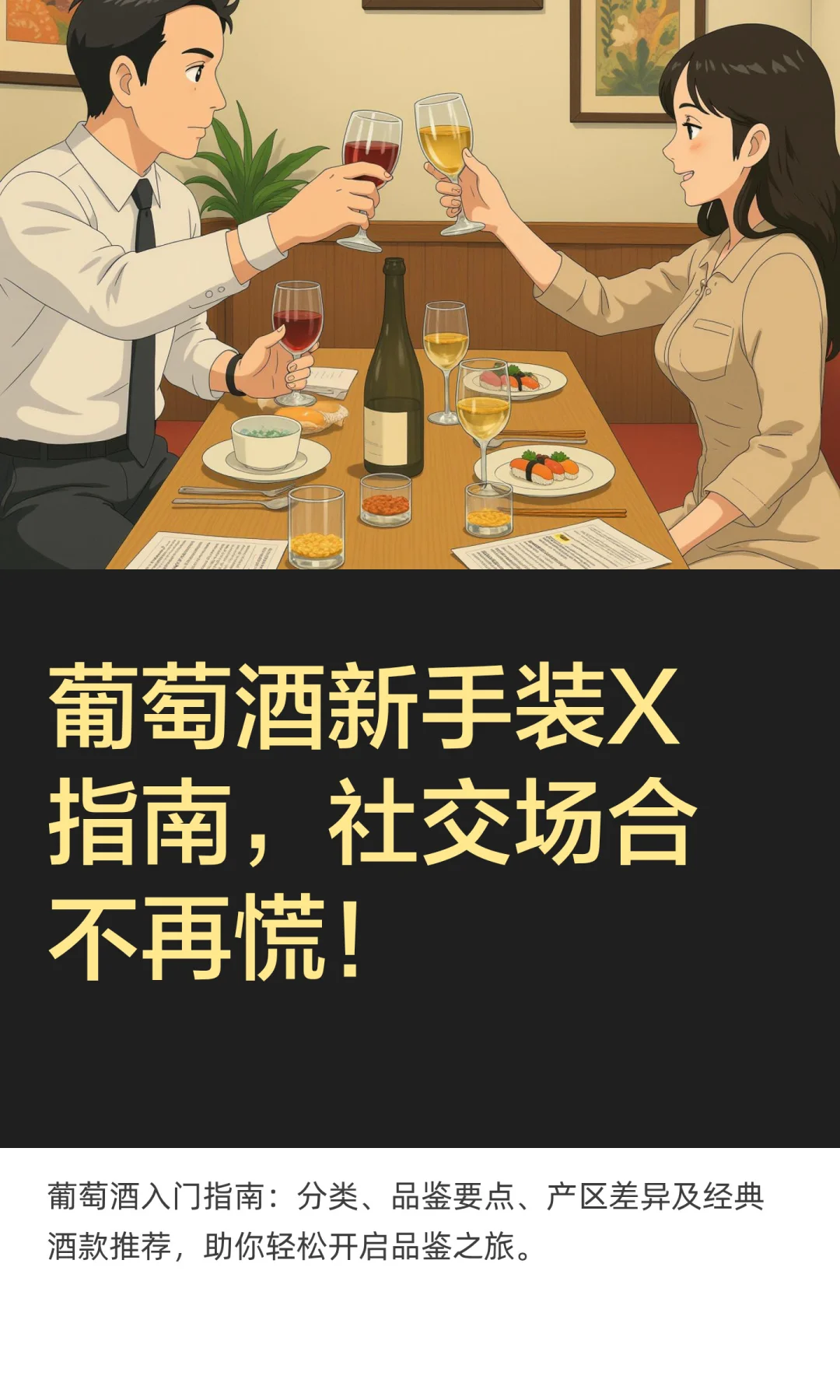 葡萄酒新手装X指南，社交场合不再慌！