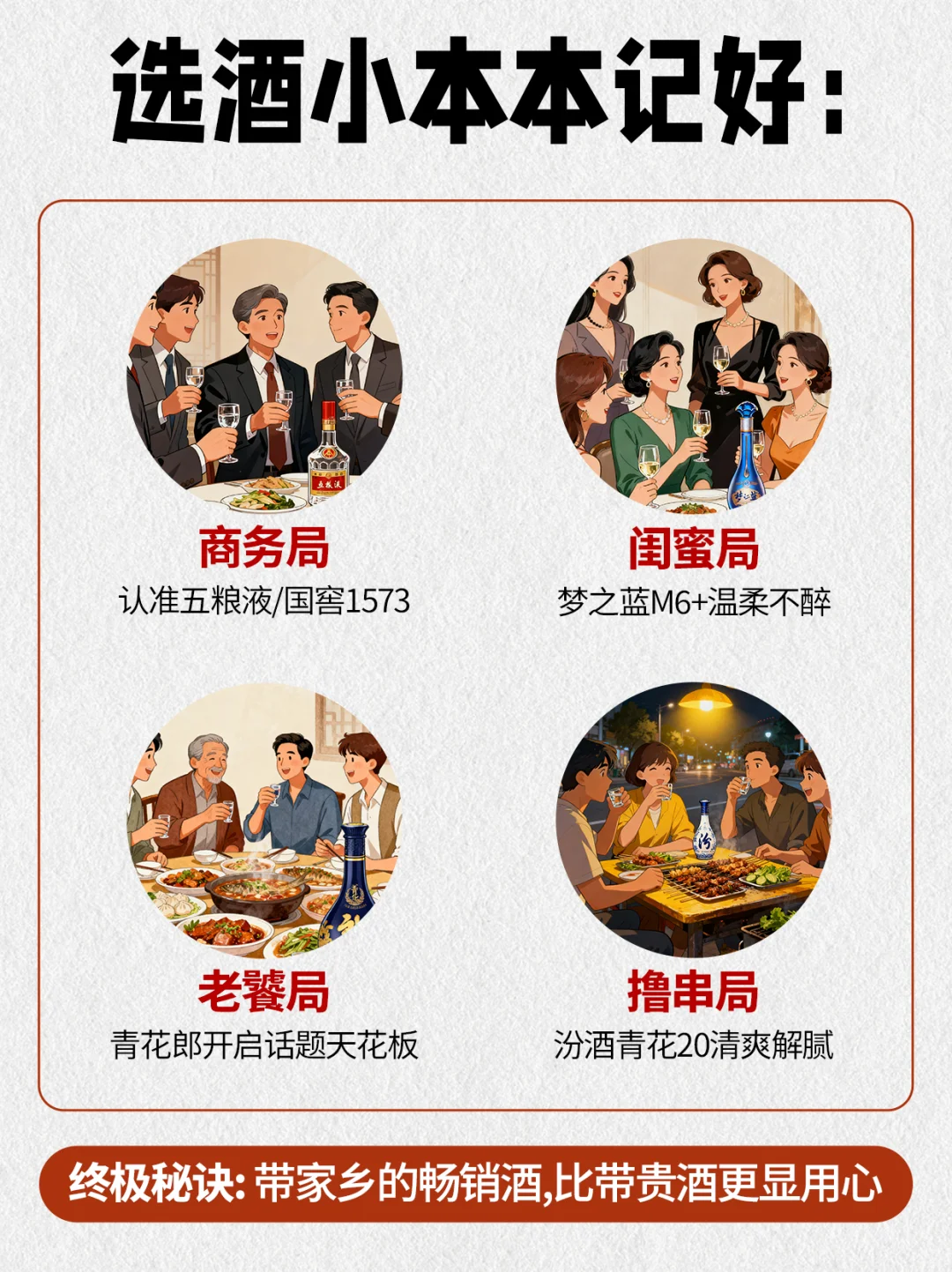 酒局撑场面白酒清单?懂行人知道的硬通货