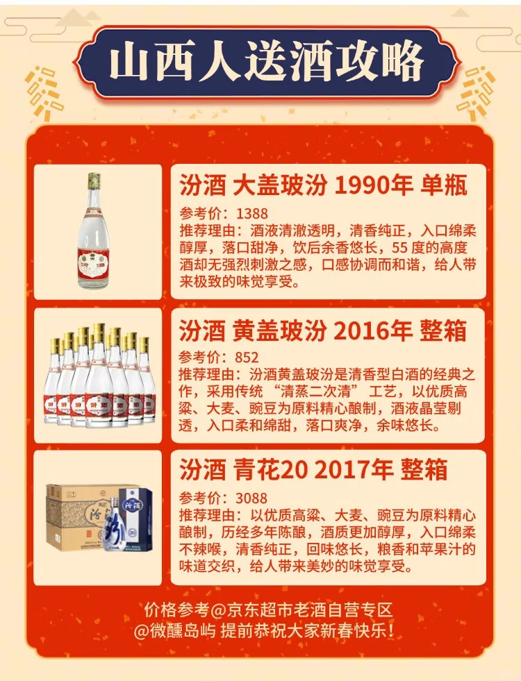 山西人送酒攻略来啦!汾酒必是首选?