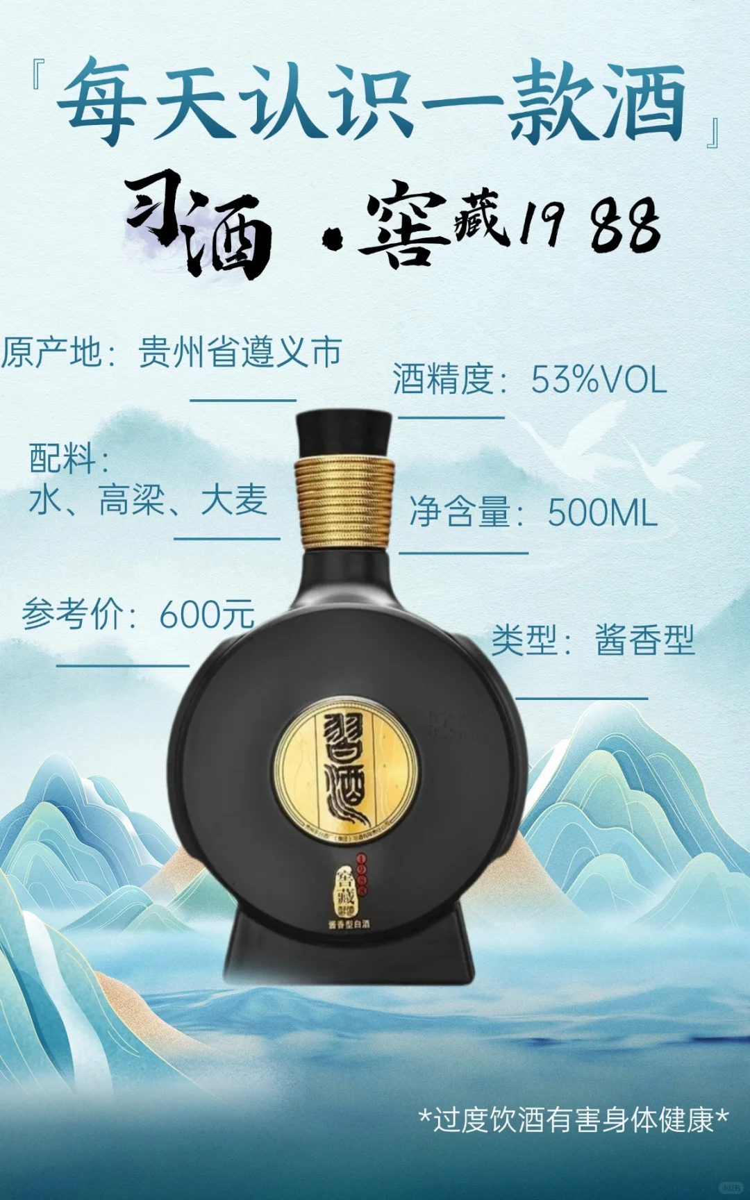 每天认识一款酒｜习酒・窖藏 1988