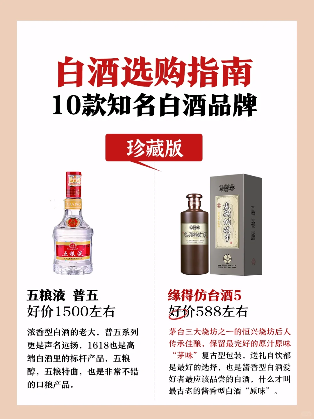 白酒选购指南（珍藏版）✅✅✅