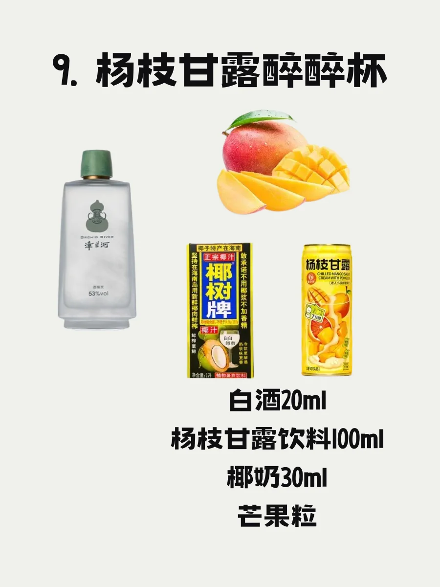 便利店微醺｜ 9杯白酒调酒公式！仙女快乐水