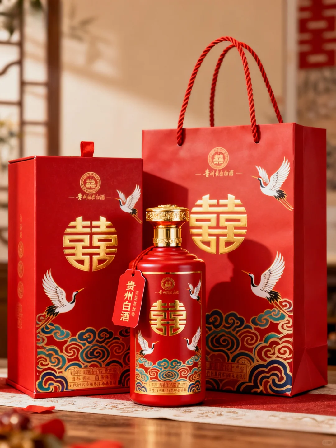 “囍宴红韵” 白酒包装设计分享