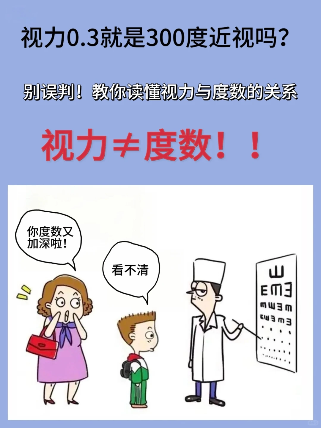 看懂视力与度数，80%的人都不知道的事情