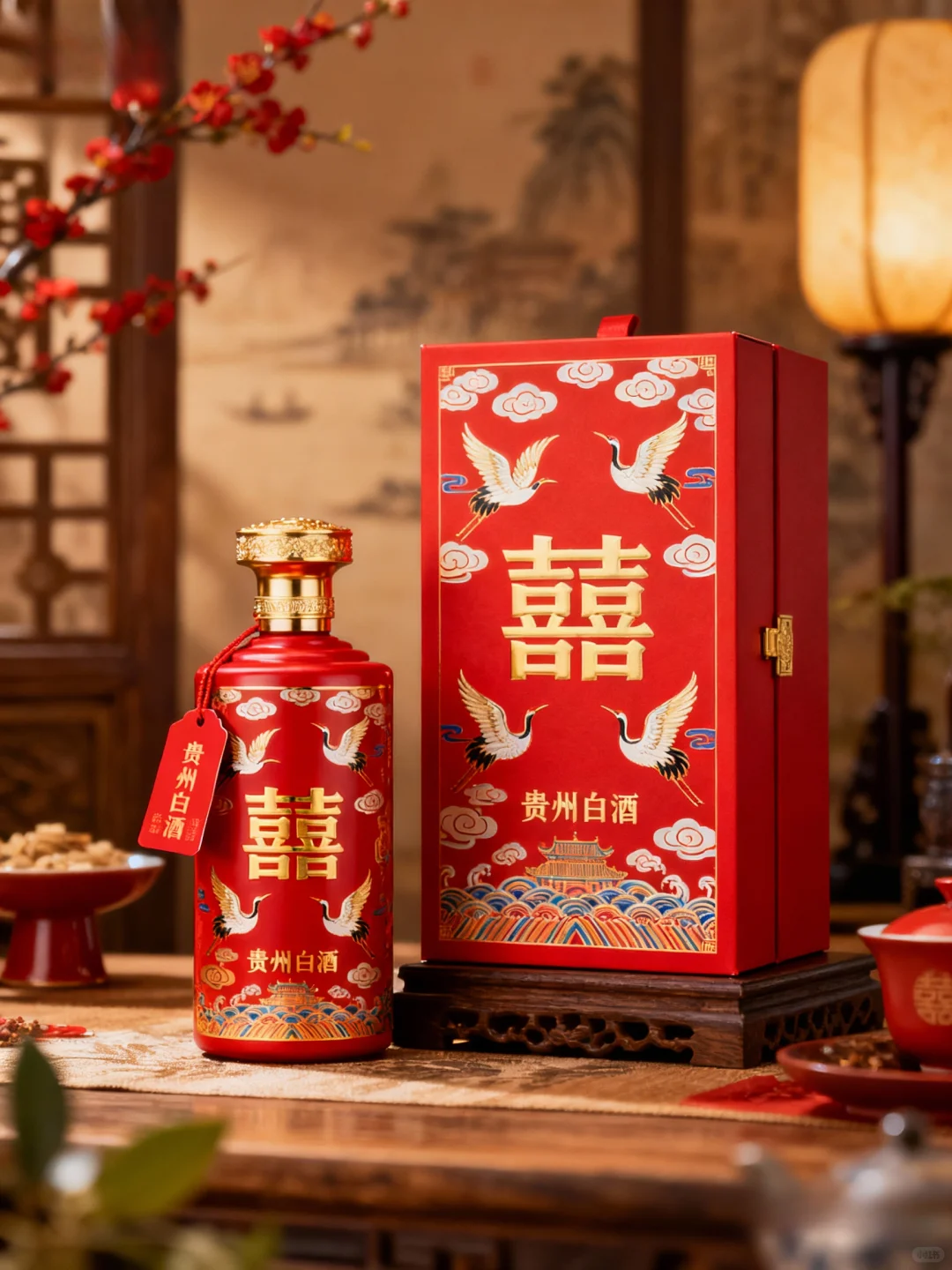 “囍宴红韵” 白酒包装设计分享