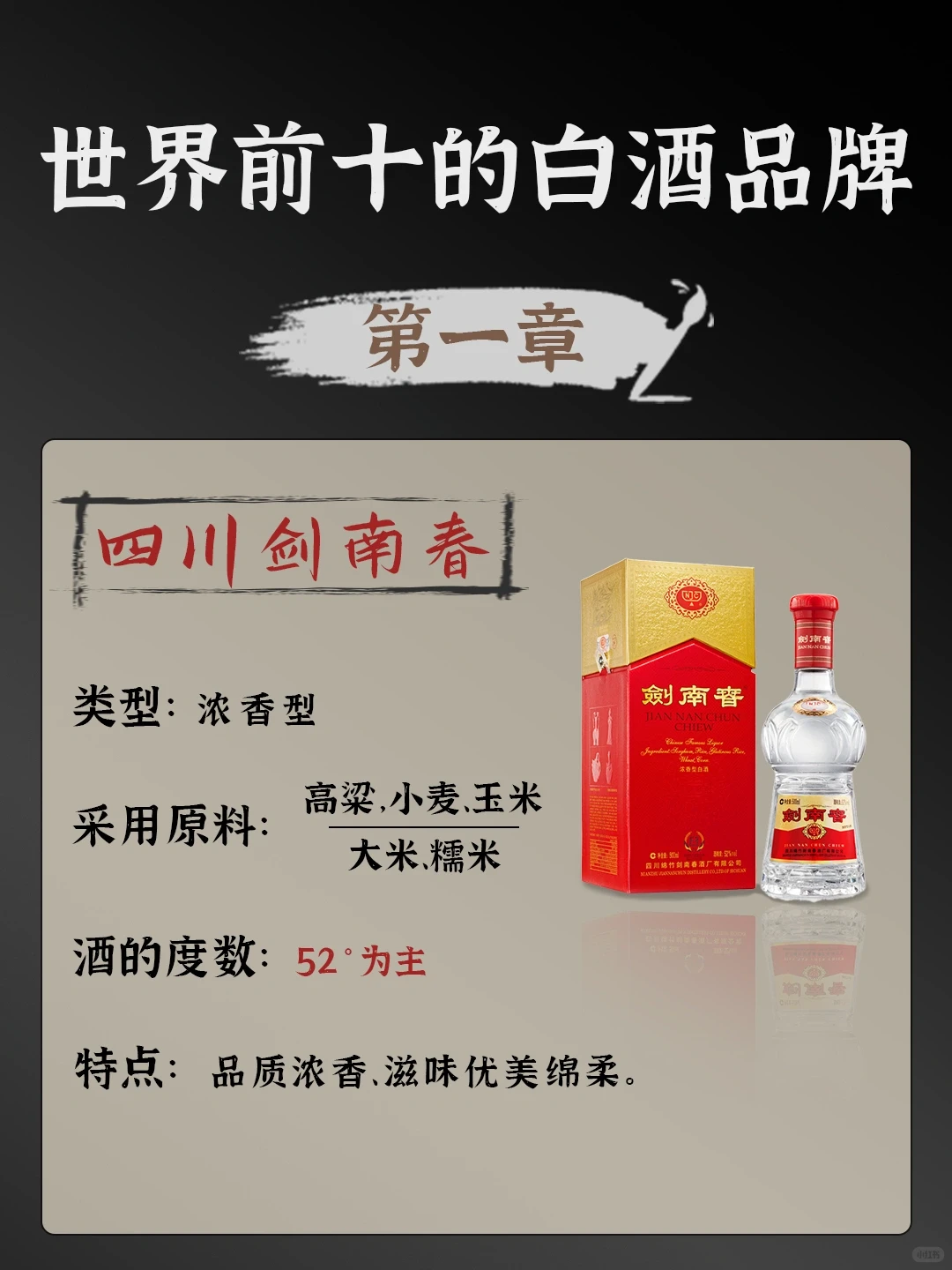 世界前十的白酒品牌！