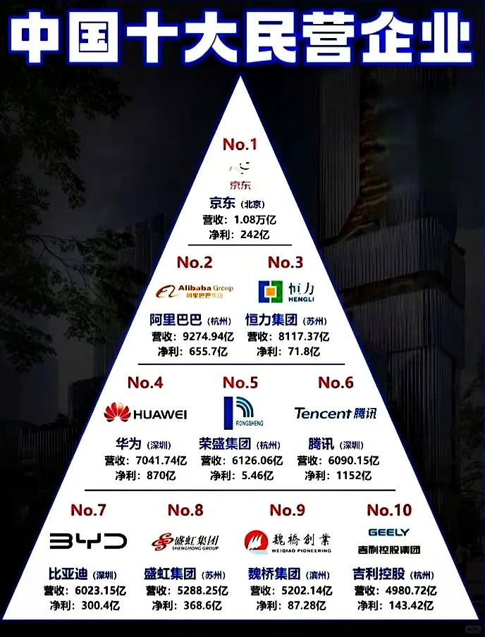 中国十大民企