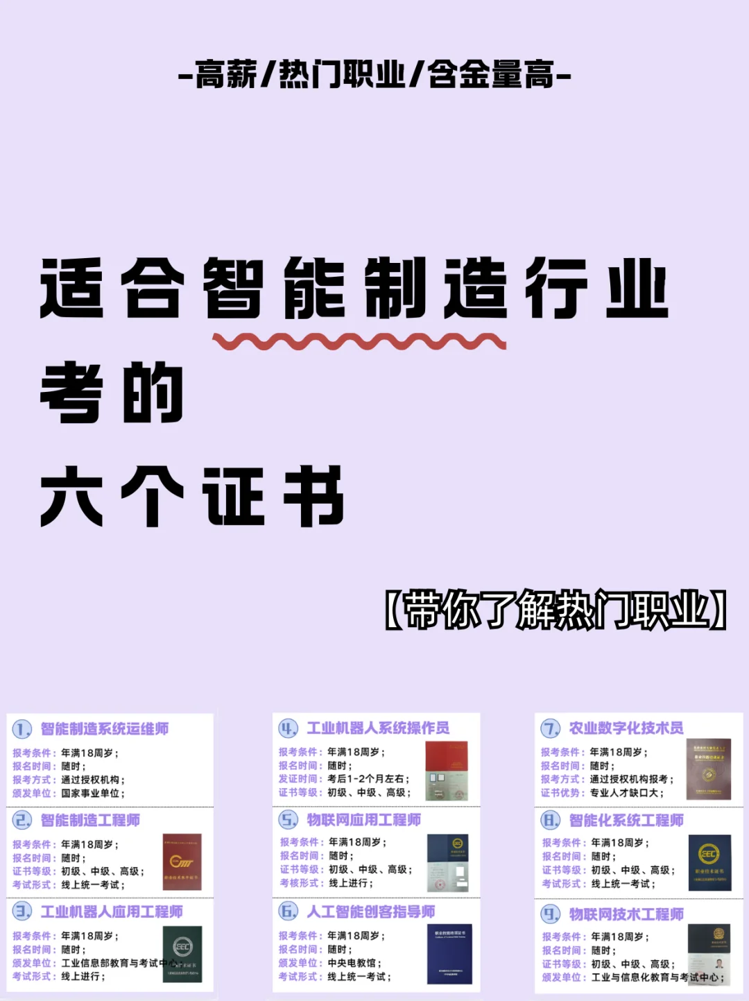 新风口【智能制造行业】值得考的8个证书