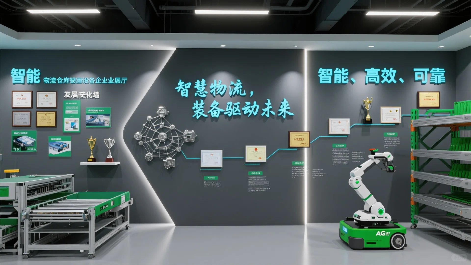 展厅设计案例|智能物流仓储设备企业