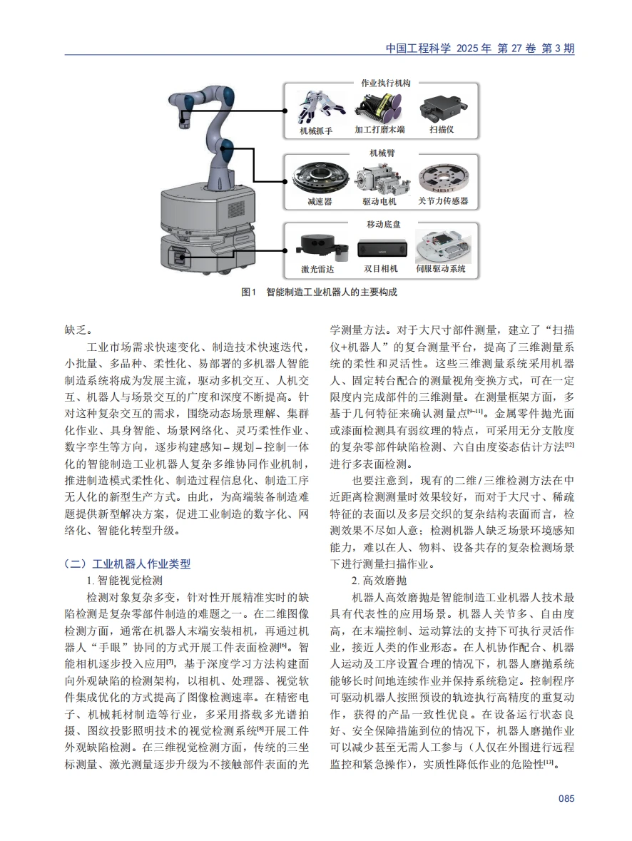 智能制造工业机器人技术应用及发展趋势
