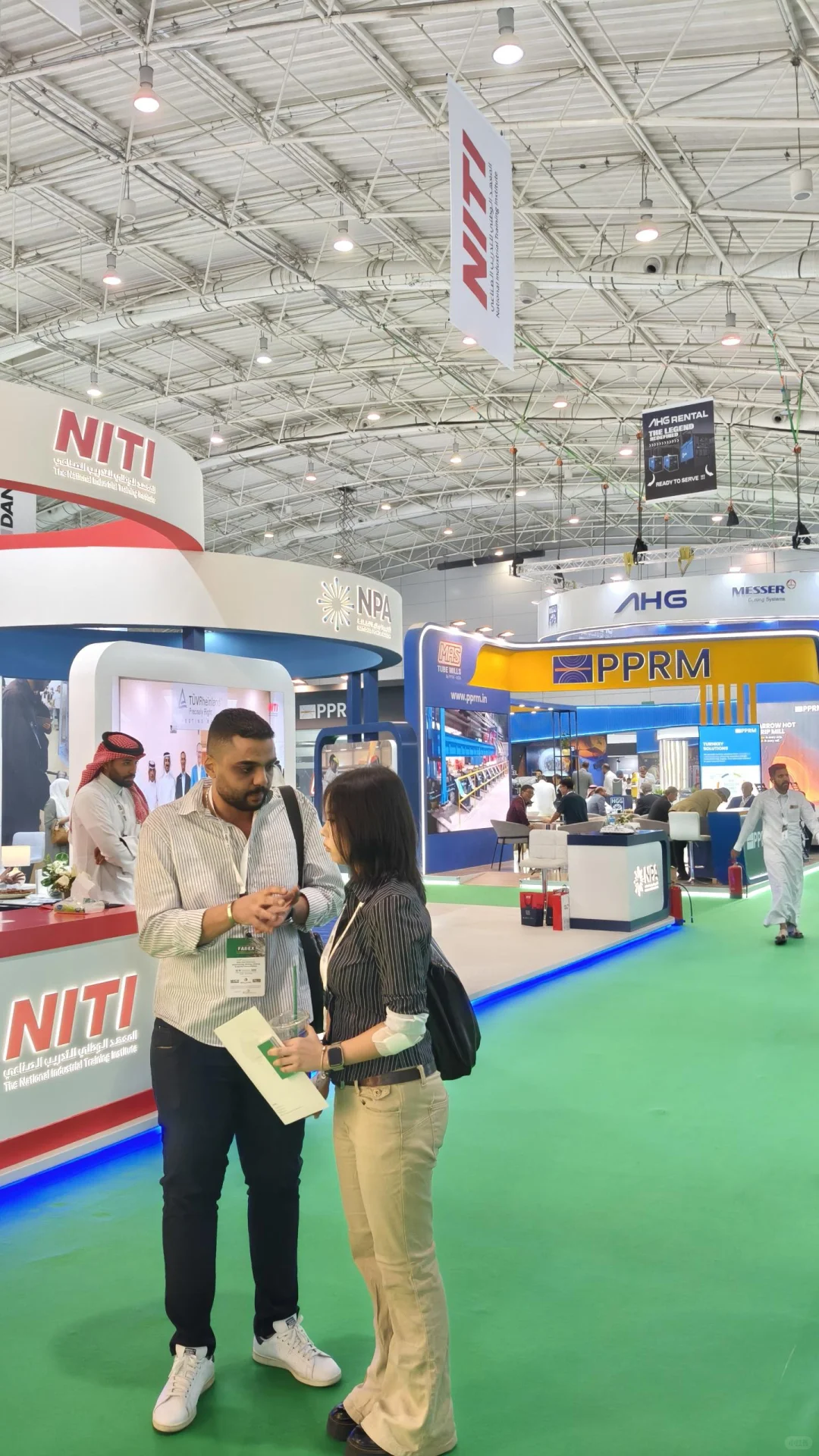 今天是沙特Fabex最后一天，现场依然火爆