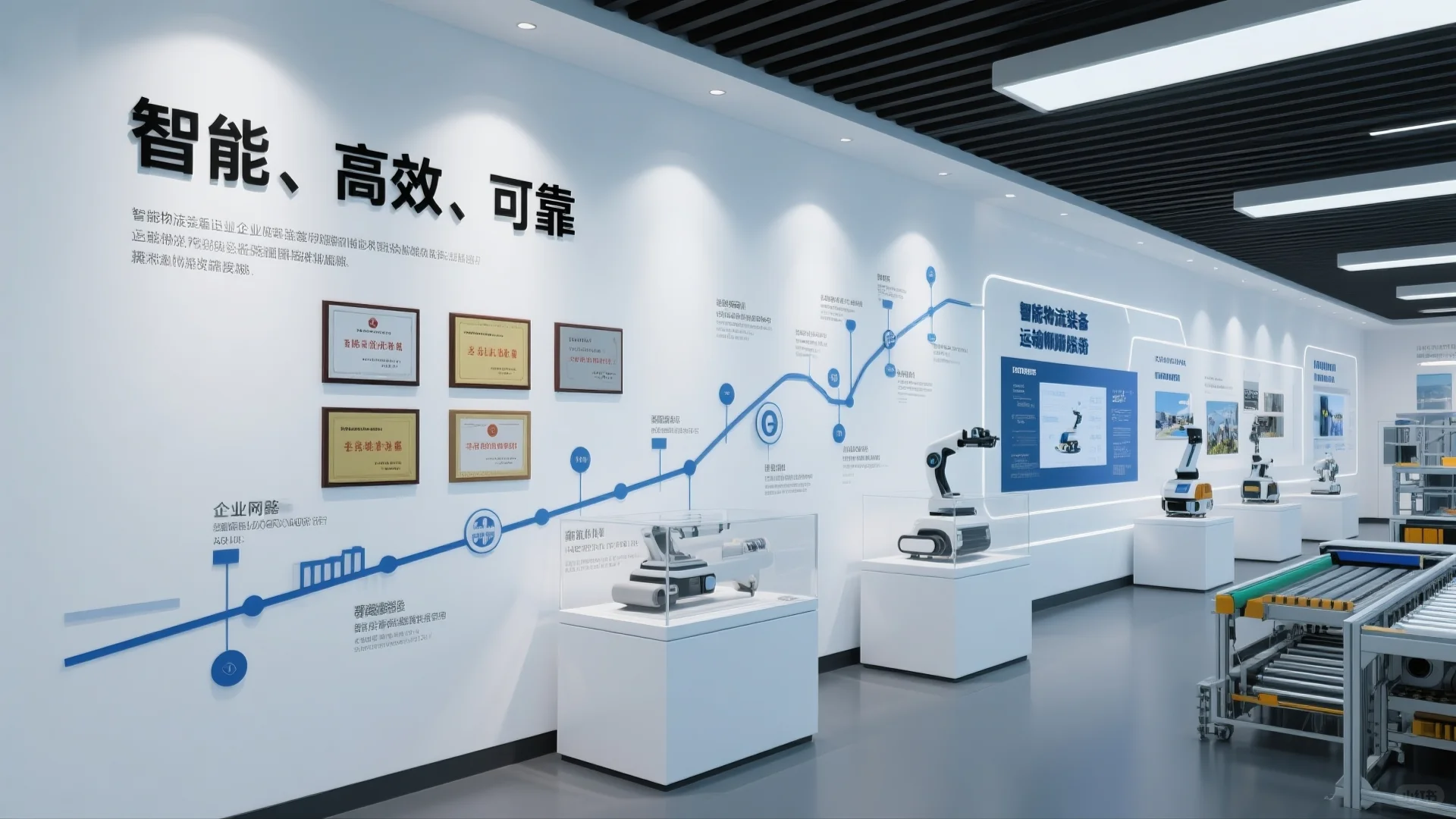展厅设计案例|智能物流仓储设备企业