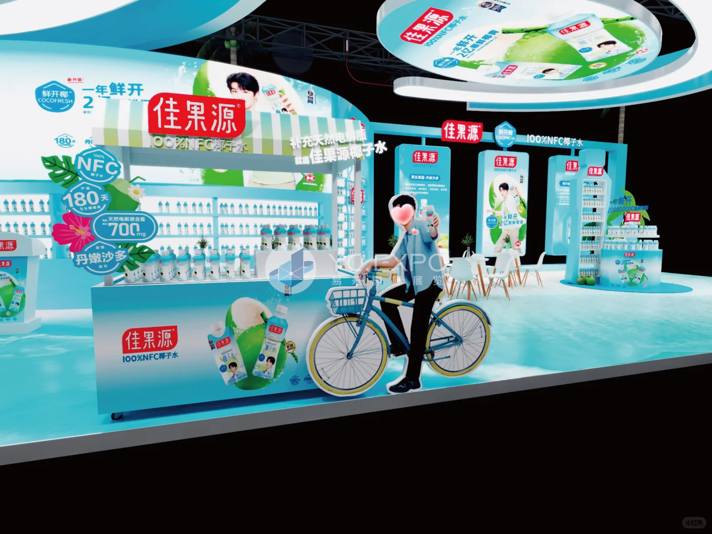 某博会”佳果源“展台设计搭建效果