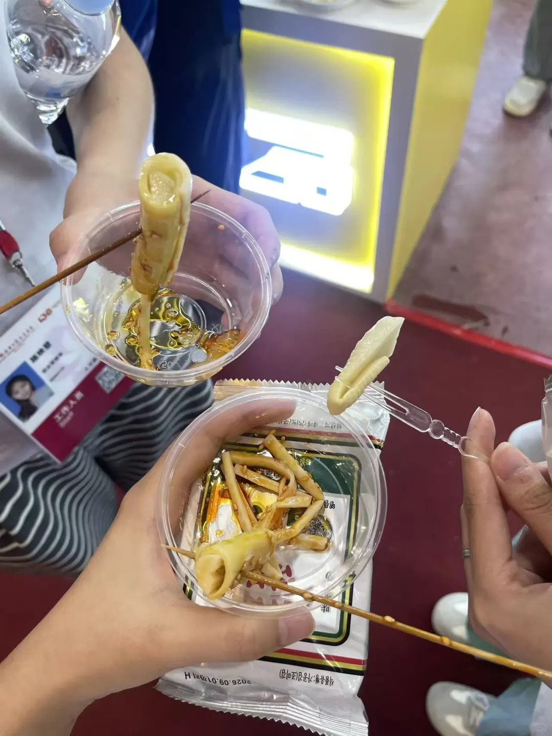 我在广交会吃撑了....