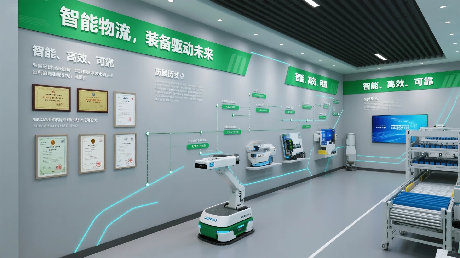 展厅设计案例|智能物流仓储设备企业