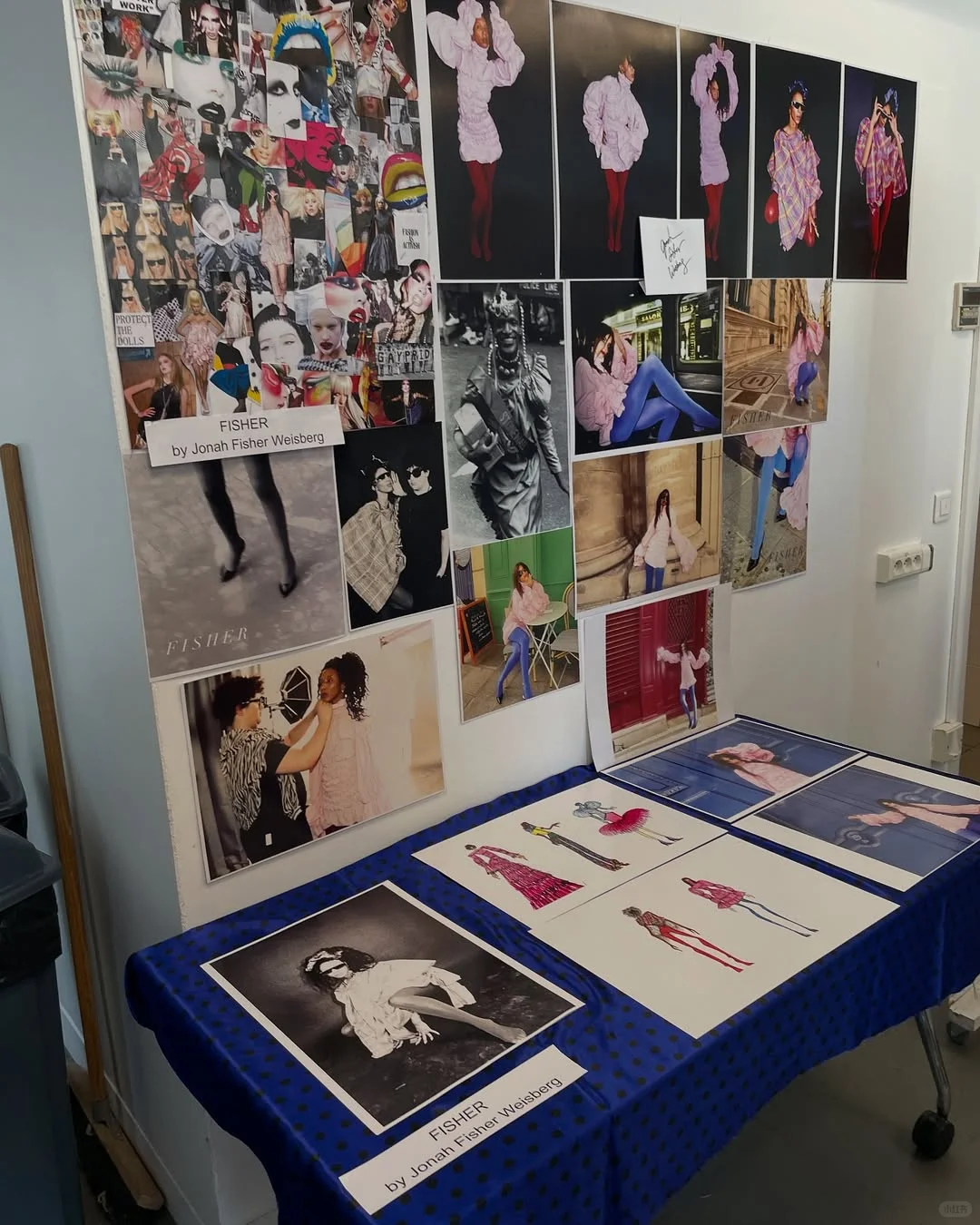 ✨帕森斯巴黎教室里的小型时装展?