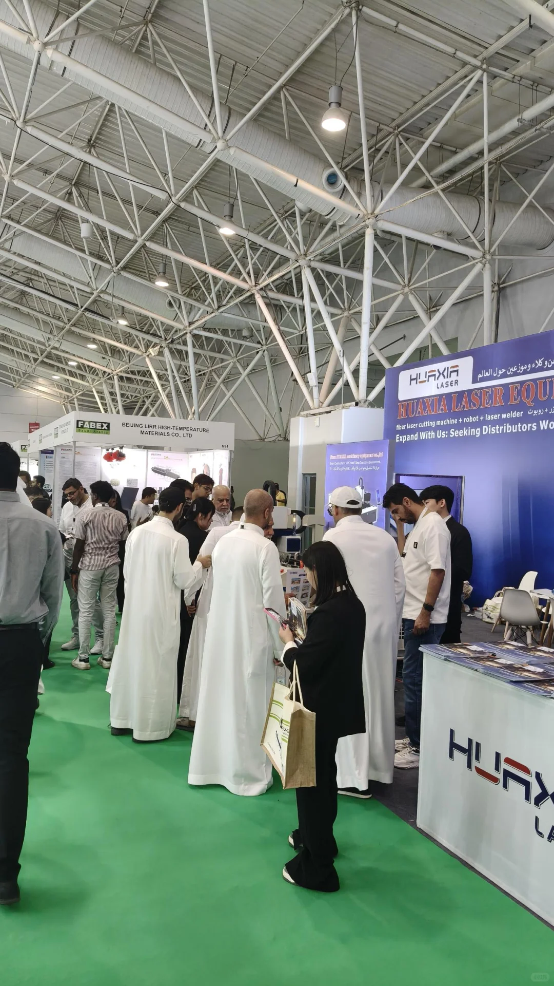 今天是沙特Fabex最后一天，现场依然火爆