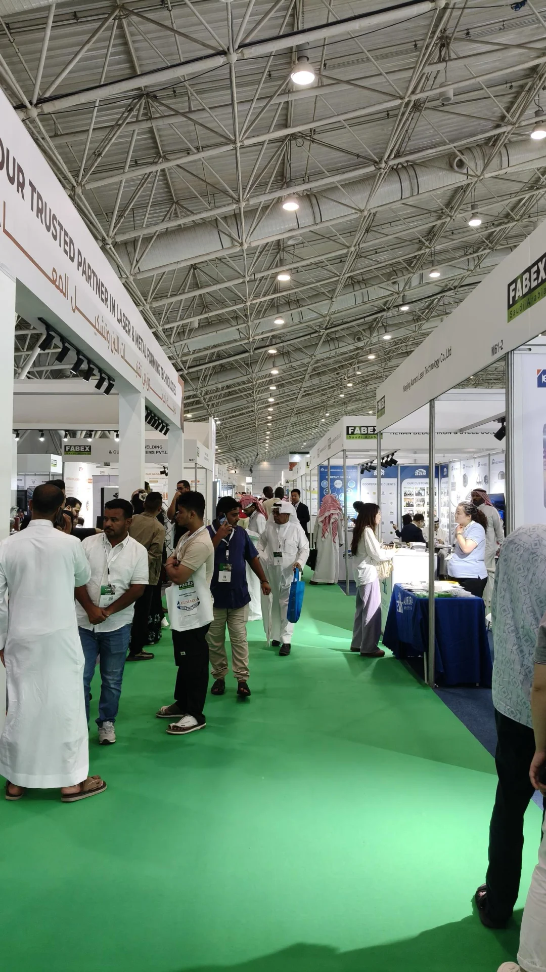 今天是沙特Fabex最后一天，现场依然火爆