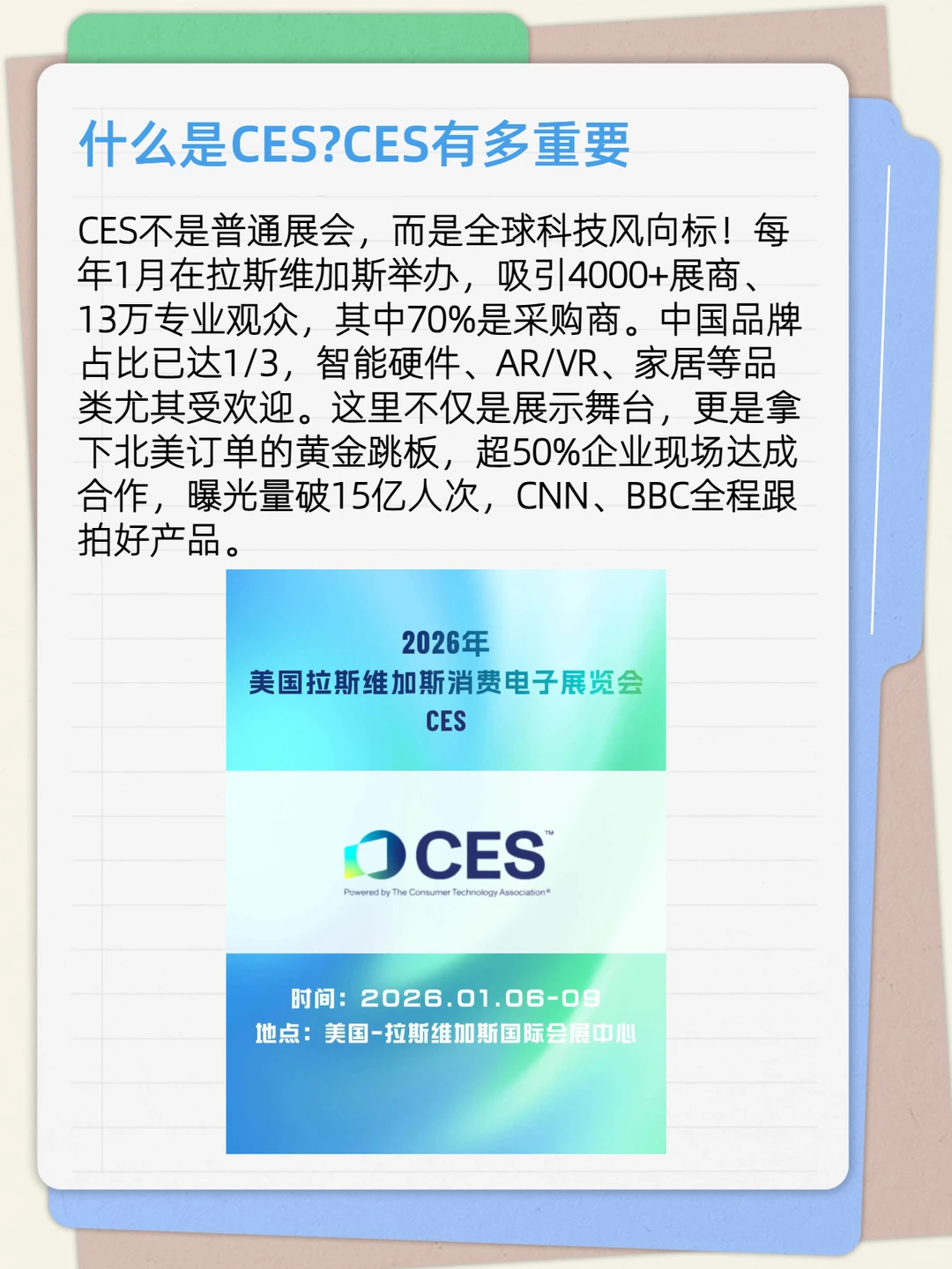 美国CES展会出海必看!