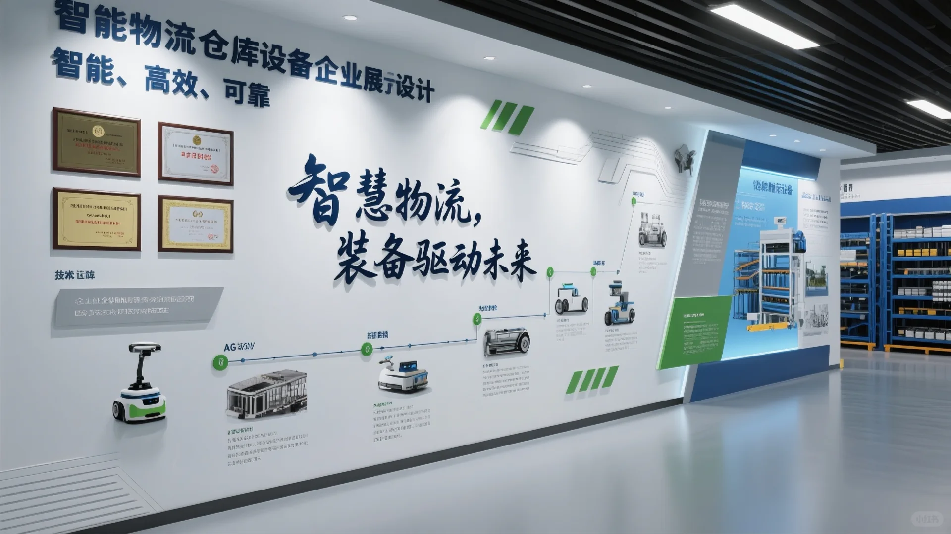 展厅设计案例|智能物流仓储设备企业