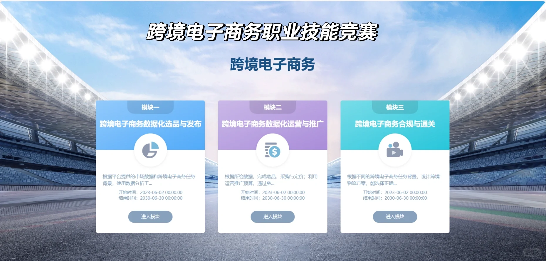 跨境电子商务职业技能竞赛??