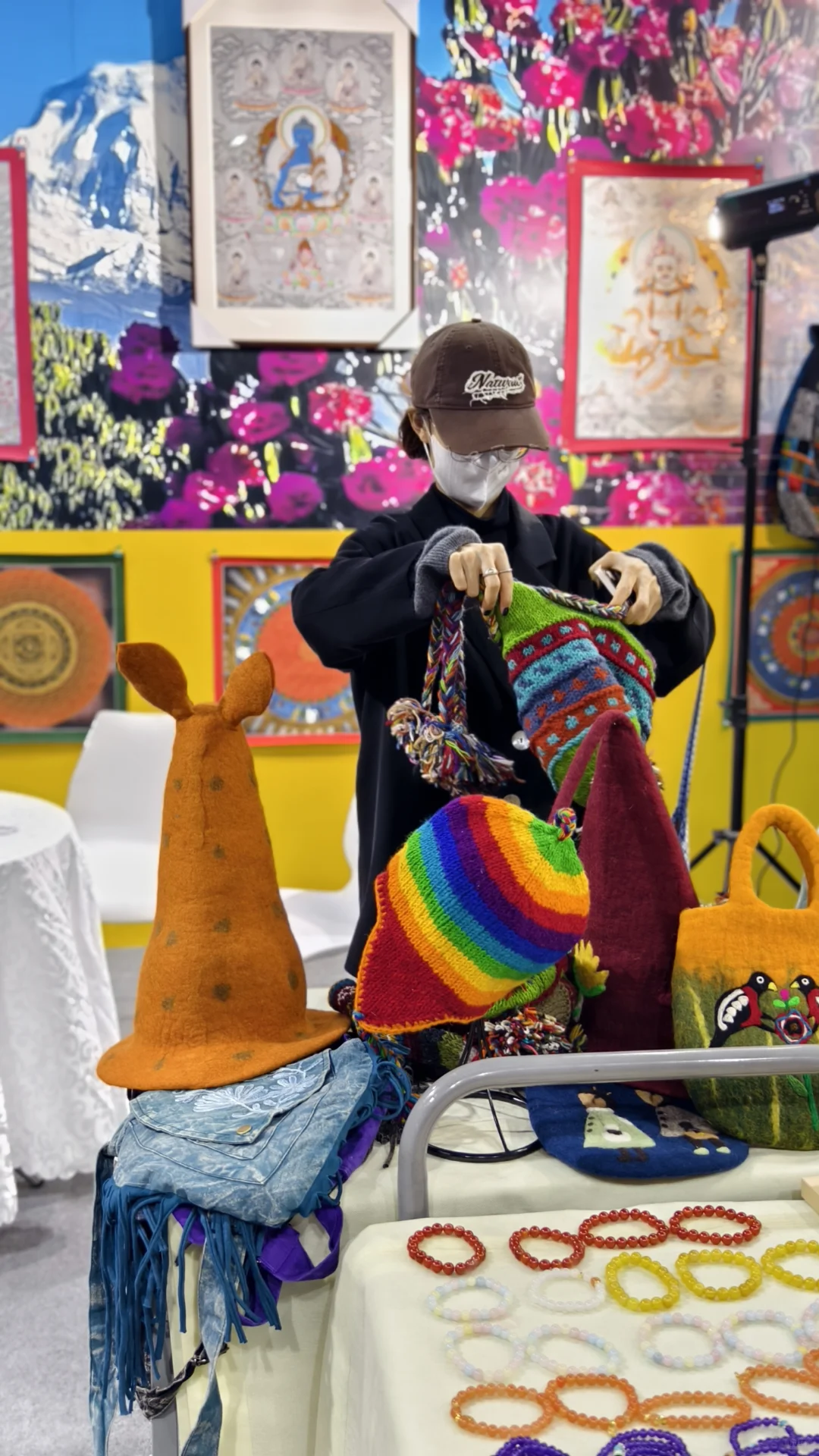 进博会尼泊尔火爆的手作羊毛毡