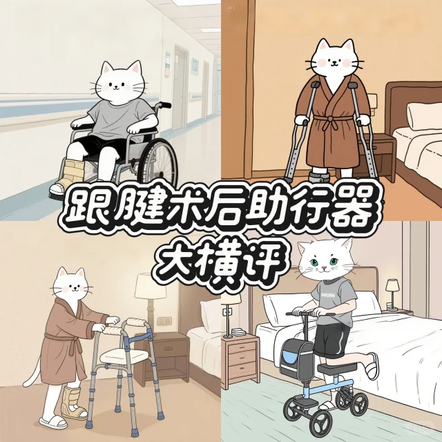 跟腱断裂术后 Day44:助行器大横评