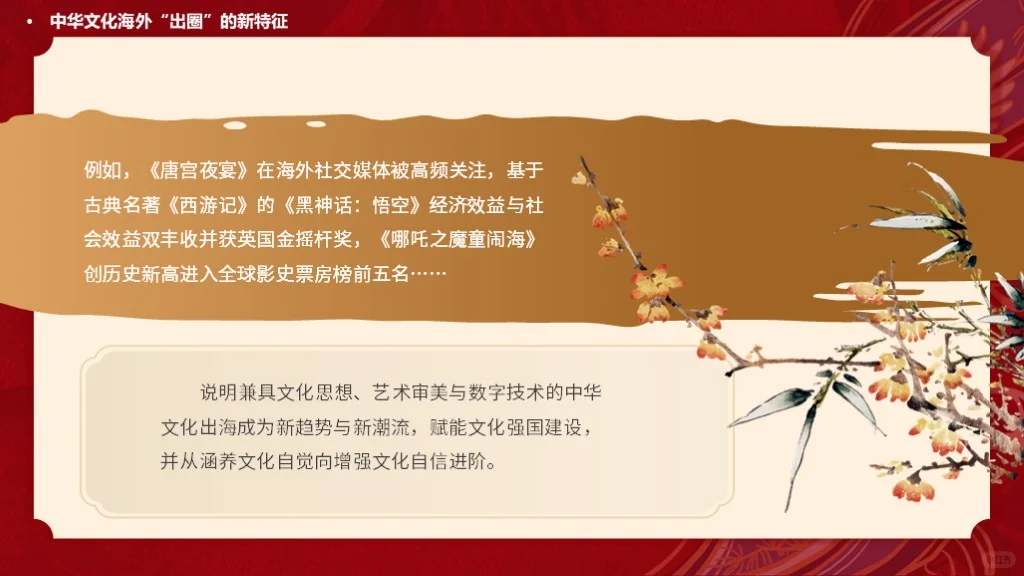 中华文化出海国际传播主题班会ppt课件