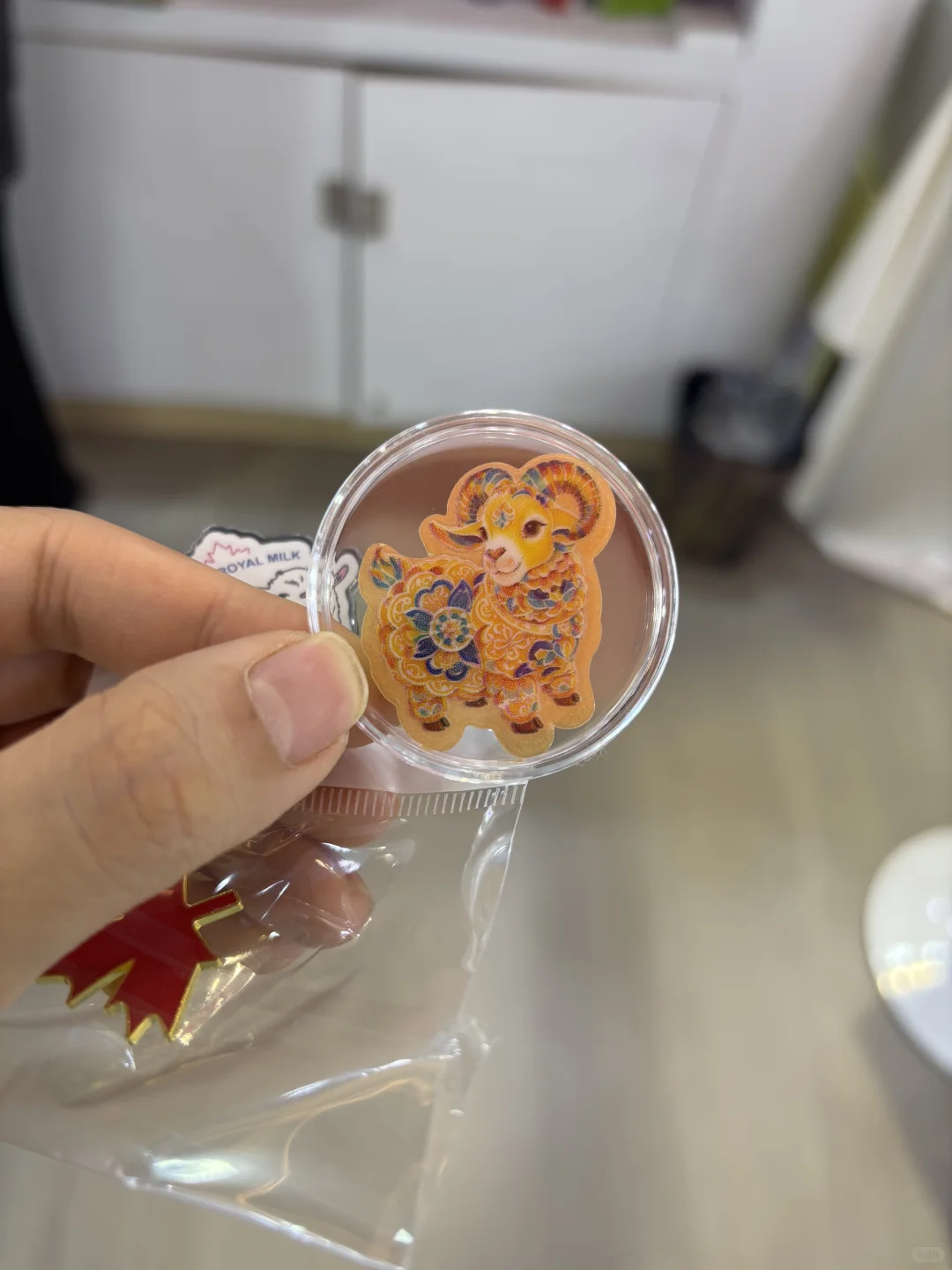 进博会领到了足金小羊！