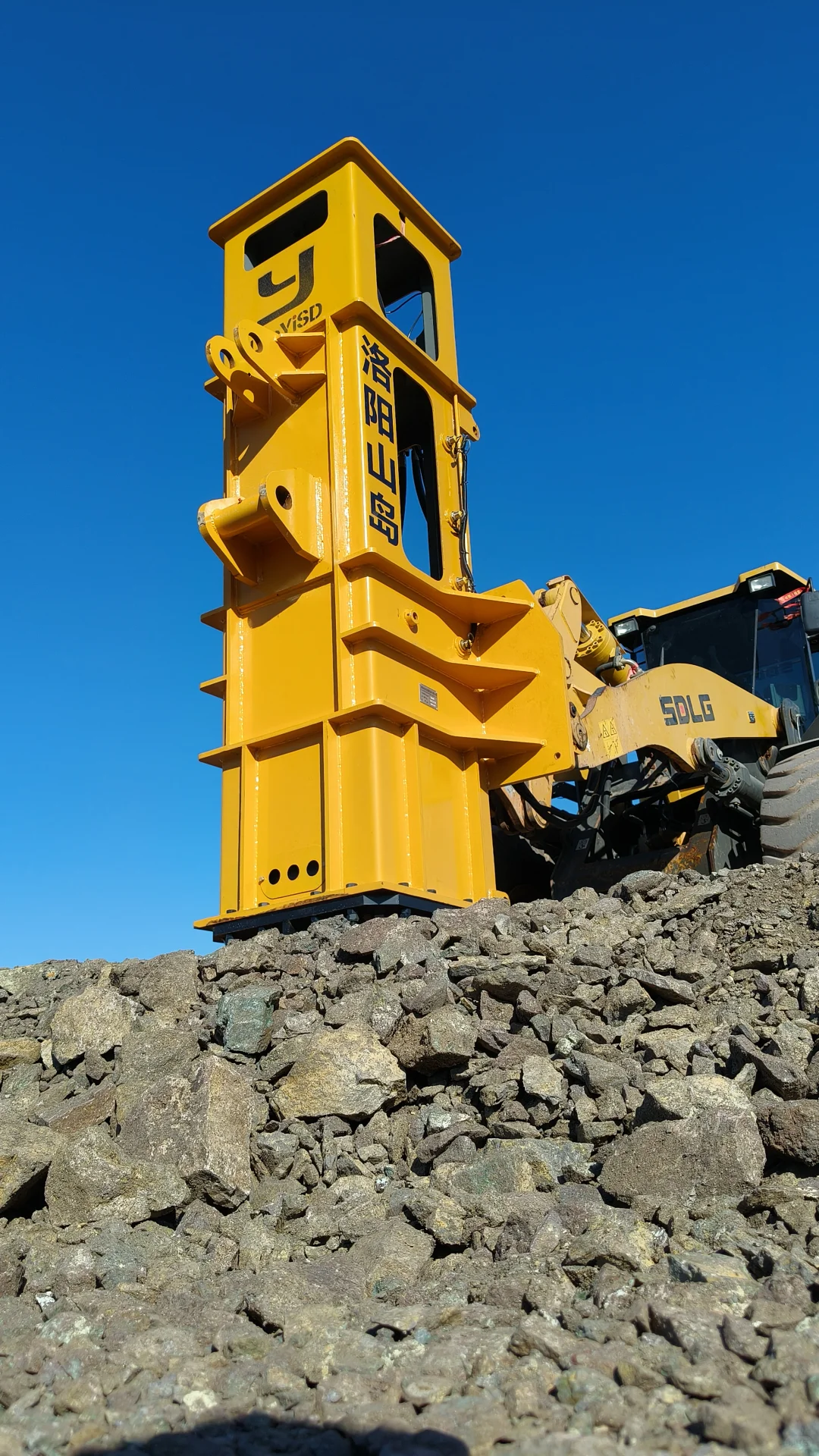 铲车挖机双用型高速液压夯实机工作展示