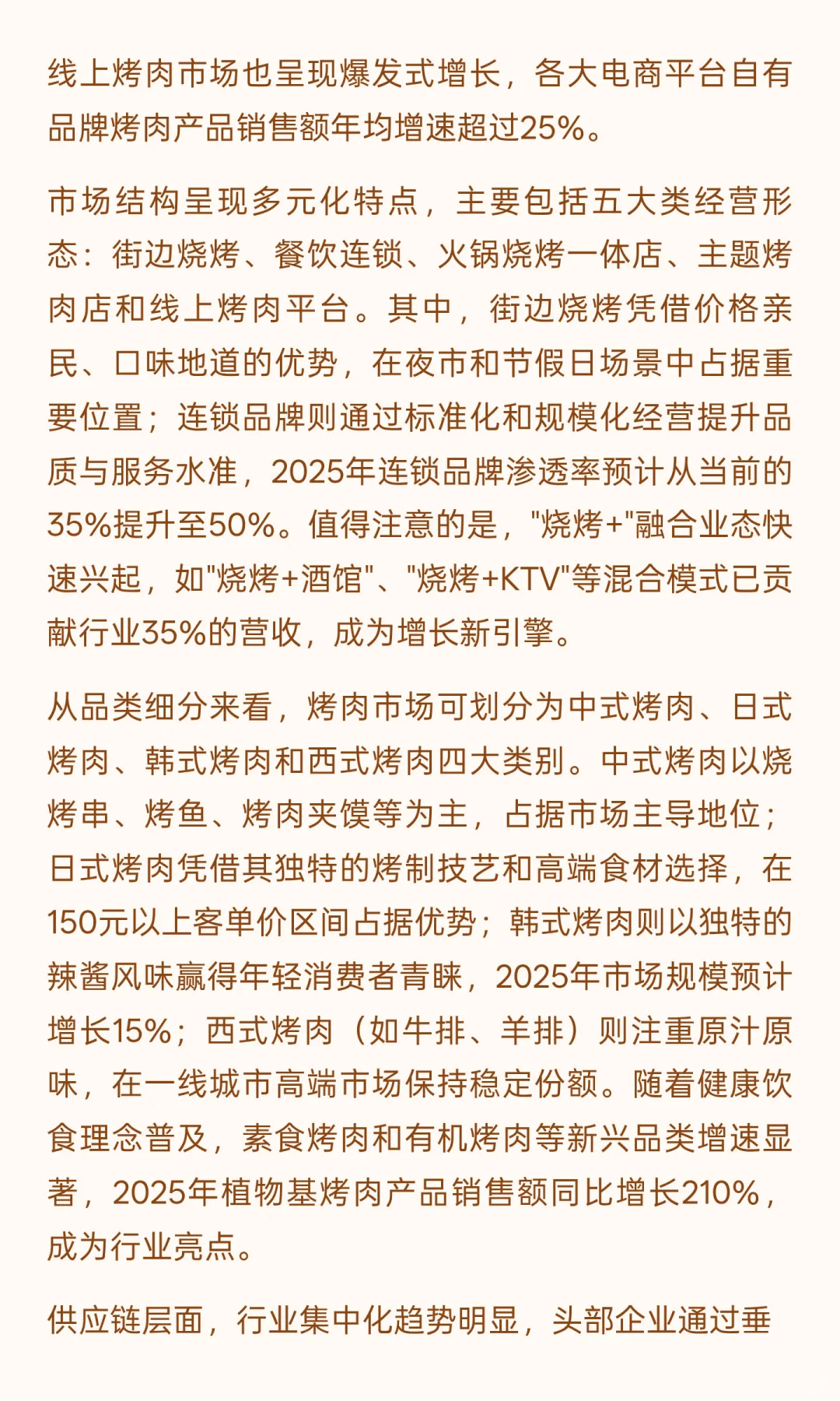 2025年烤肉市场全景分析与发展趋势预测