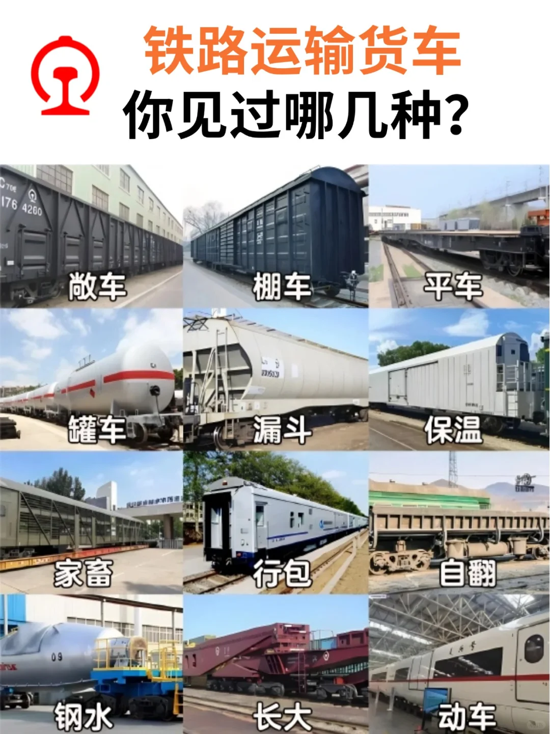 铁路运输货车类型