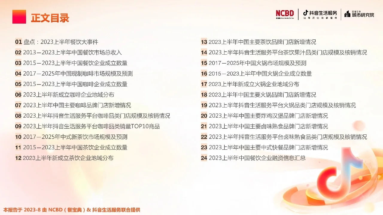 2023上半年中国餐饮行业发展监测报告