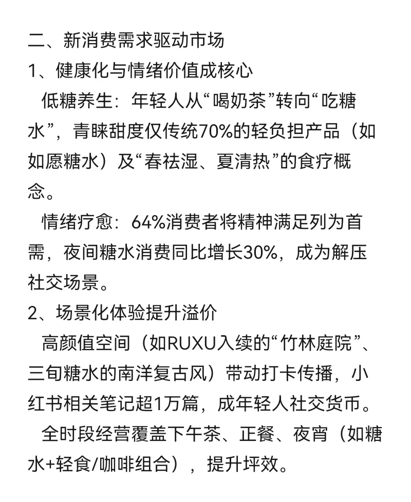 2025年开糖水店还有市场吗？