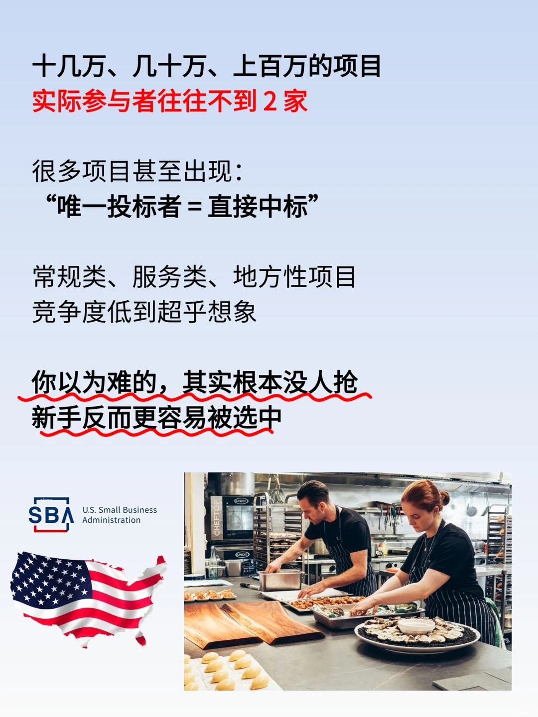 很多新手比大公司更容易拿到政府合同？