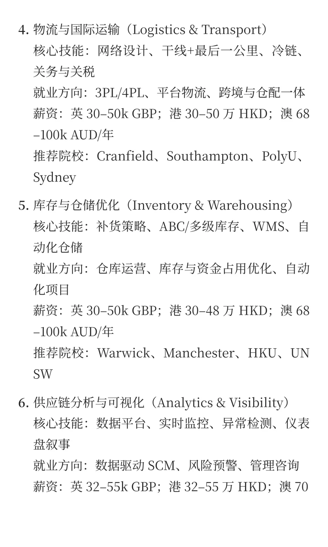 未来 5 年，供应链（Supply Chain Manageme