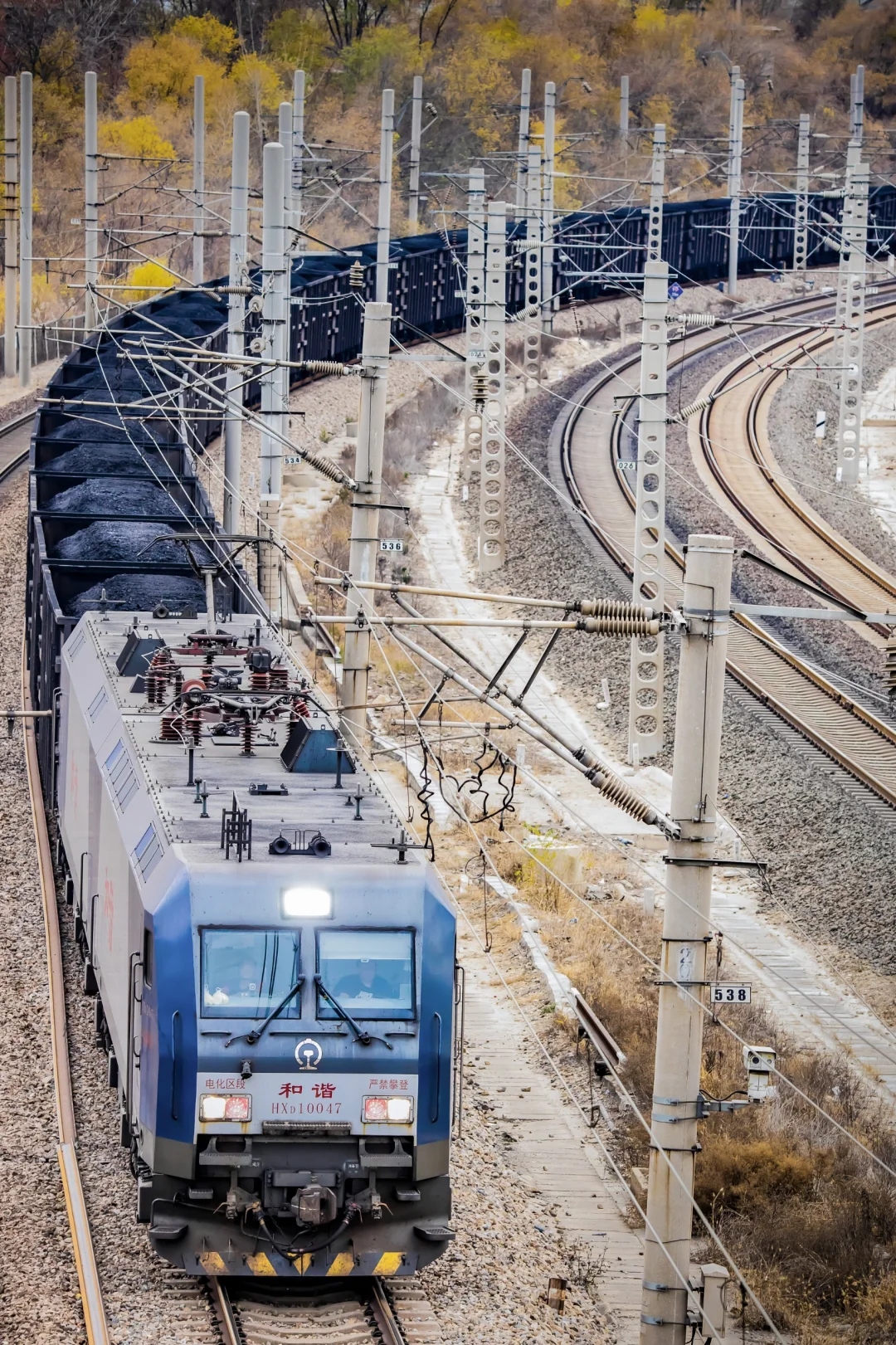 万吨煤列下秦港