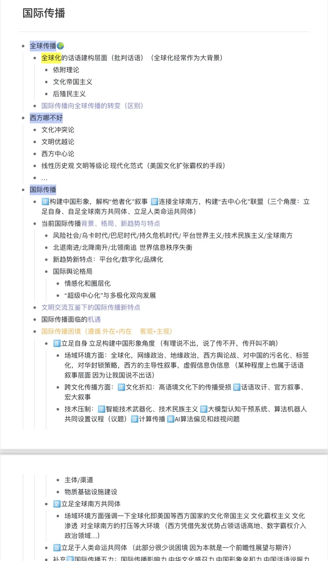 国际传播逻辑速通 盲点速查