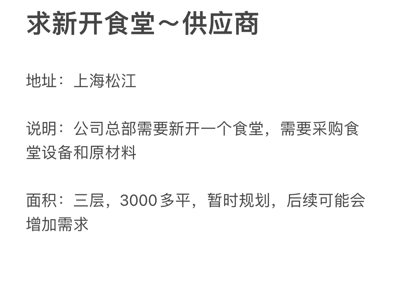 食堂供应商在哪里?