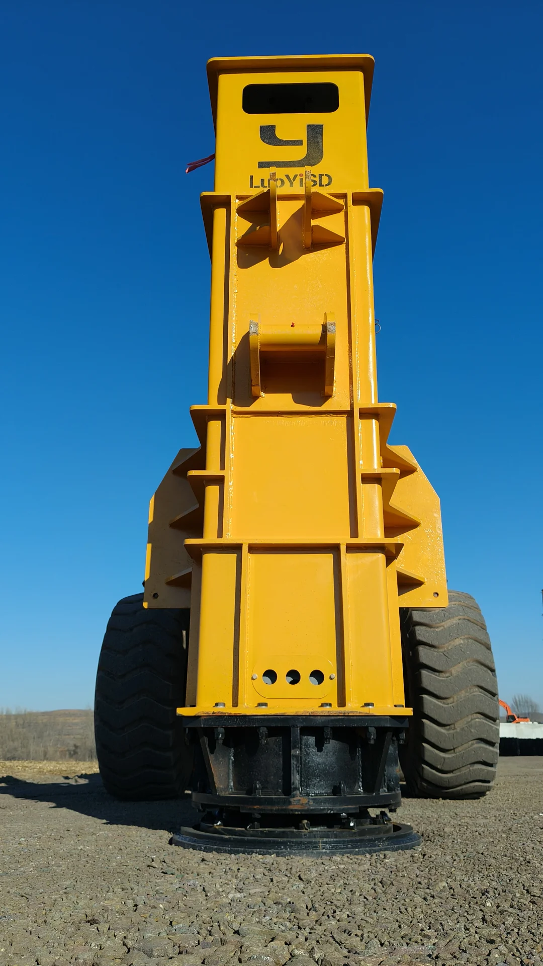 铲车挖机双用型高速液压夯实机工作展示